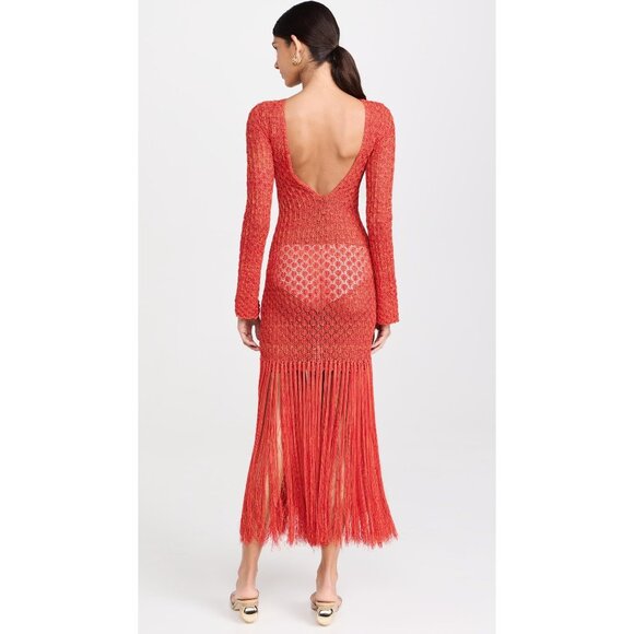 DEVON WINDSOR Red Long Sleeve Dress - Picture 11 of 15